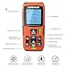 Lomvum Laser Distance Measure with Mute Function Large LCD Backlight Display Measure Distance,Area and Volume,Pythagorean Mode Battery Included