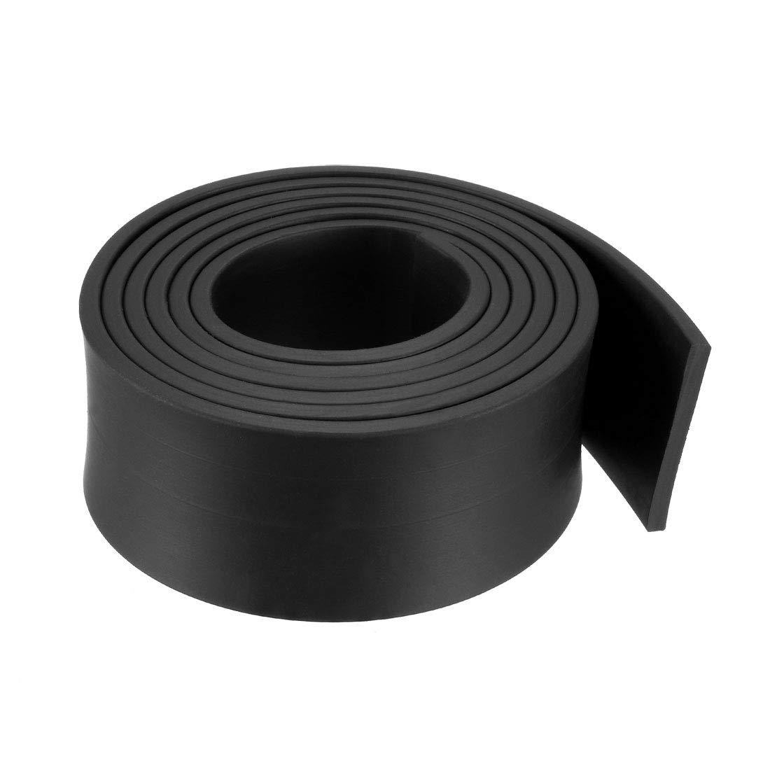 sourcing map Solid Rectangle Rubber Seal Strip 30mm Wide 3mm Thick, 1 Meter Long Black