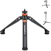 Koolehaoda Mini Tripod Base for Monopods, Aluminum Desktop Tripod | Universal 1/4" &amp; 3/8" Screw Mount, for DSLR Camera Monopod Unipod Ball Head, Lightweight Portable Support Base, Photography