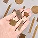 PandaHall Elite 42 Pcs 7 Styles Brass Flat Blank Stamping Tag Pendants Charms for Necklace Bracelet Jewelry DIY Craft Making Antique Bronze