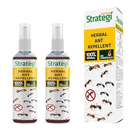 STRATEGI Herbal Ant Repellent -Pack of 2, Yellow, 200 millilitre