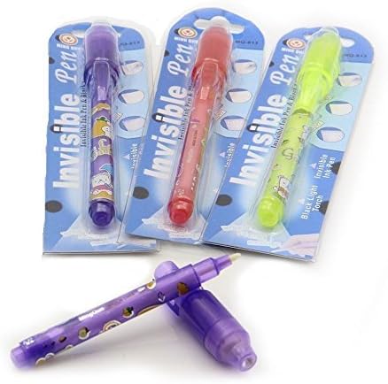Abdus Invisible Secret Message Gag/Prank Toy Magic Pen - Pack of 3