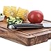 ZESPROKA Acacia Wood Cutting Board - Ultra Thick 16” x 12” x 1.5” - Kitchen Chopping Board with Juice Drip Groove - Ideal for Chopping Meat, Vegetables, Fruits, Bread, Cheese, Brown, CB01