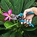 BUTTERFLY LOVE Professional Bypass Pruning Shears, Manual Hand Pruner, Garden Clippers, Tree Trimmers Secateurs (Blue-8 Inches)