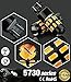 JDM ASTAR Super Bright 5730 Chipsets 7440 7441 LED Bulbs with Projector,Amber Yellow