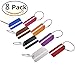 8pcs Travel Luggage Tags Metal Suitcase Bag ID Tags Baggage Labels Accessories (8PCS style 1)