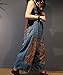 YESNO Women Strap Rompers Jumpsuits Floral Printed Denim Casual Bib Pants 100% Cotton Distressed Boyfriend Wide Leg Pocket P91P2