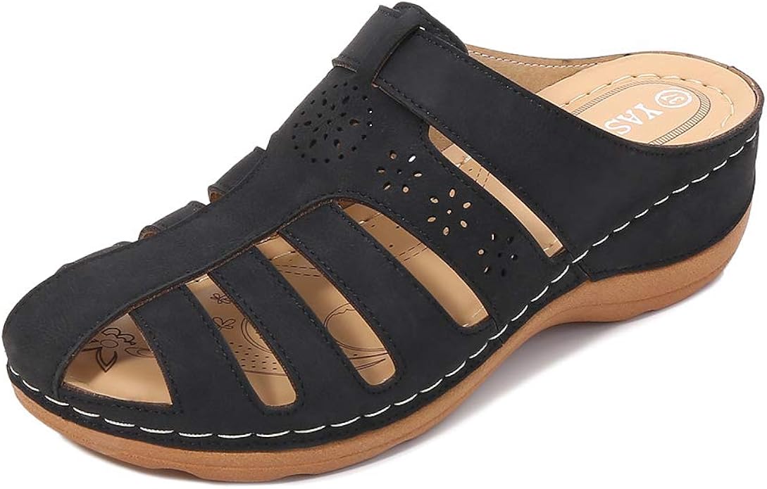 ladies closed toe mules