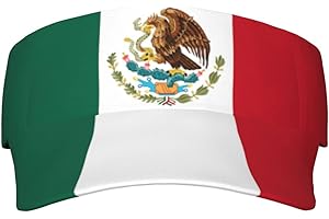 ROSIHODE Mexico Mexican Flag Sun Visor Cap,Funny Beach Golf Running Tennis Empty Top Baseball Cap for Women Men