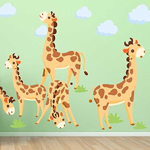 Tower of Giraffes Wall Decal Set By Chromantics