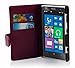 Cadorabo Book Case Compatible with Nokia Lumia 1020 in Pastel Purple - with Stand Function and Card Slot Made of Structured Faux Leather - Wallet Etui Cover Pouch PU Leather Flip