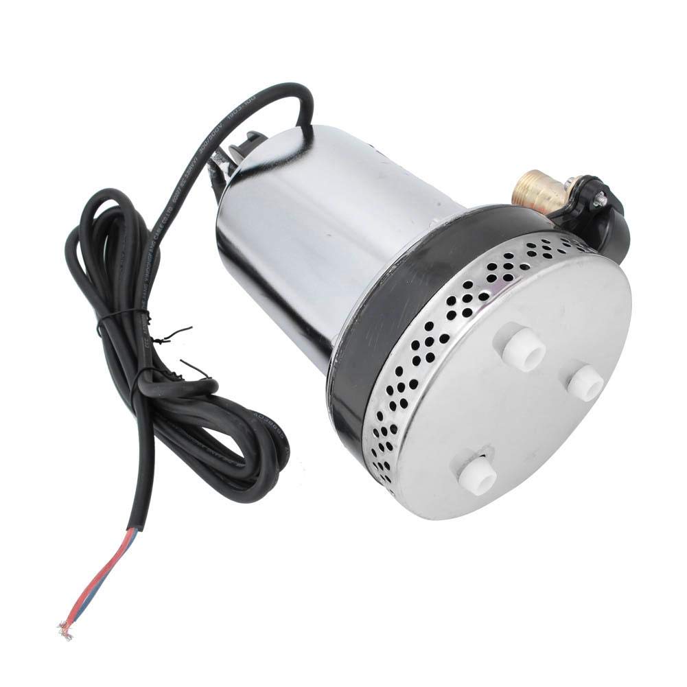 Water Pump, DC 12V High Lift Submersible Steel (1'' 12V180W11m/2.5m