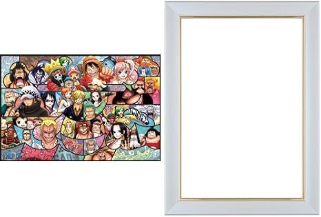 Amazon 1000ピース アートクリスタルジグソー ワンピース 新世界大冒険 50x75cm ワンピース専用フレーム付 ジグソーパズル おもちゃ