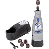 Dremel 7300-PT 4.8V Cordless Pet Dog Nail Grooming & Grinding Tool, Safely & Humanely Trim Pet & Dog Nails, Grey