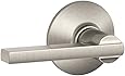 Schlage F10 LAT 619 Latitude Passage Lever, Satin Nickel