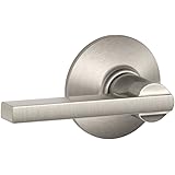Schlage F10 LAT 619 Latitude Passage Lever, Satin Nickel