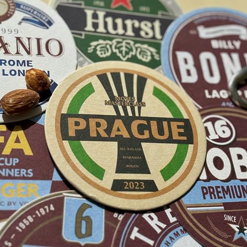 Half Time Club WestHam Claret & Blue Football Beer Mat Coasters - Perfect for a Gift or Present for Any Fan (8-Pack)