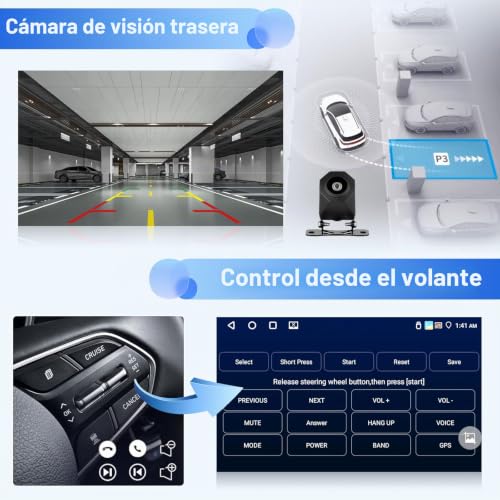 Inefala 4+64G Stereo for Audi A4 S4 RS4 8E B6 B7 2000-2009 Android 15 with Wireless Carplay and Android Auto, 7'' Radio Screen with Bluetooth 32EQ GPS FM/RDS SWC AHD Reverse Camera