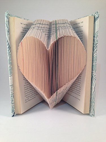 Heart Folded Book Art