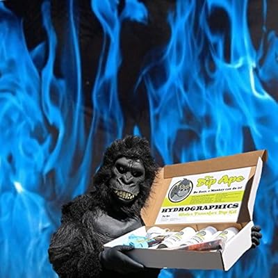 Dip Ape Blue Flames Inferno Fire Hydrographics Water Transfer Hydro Dip Dipping Kit