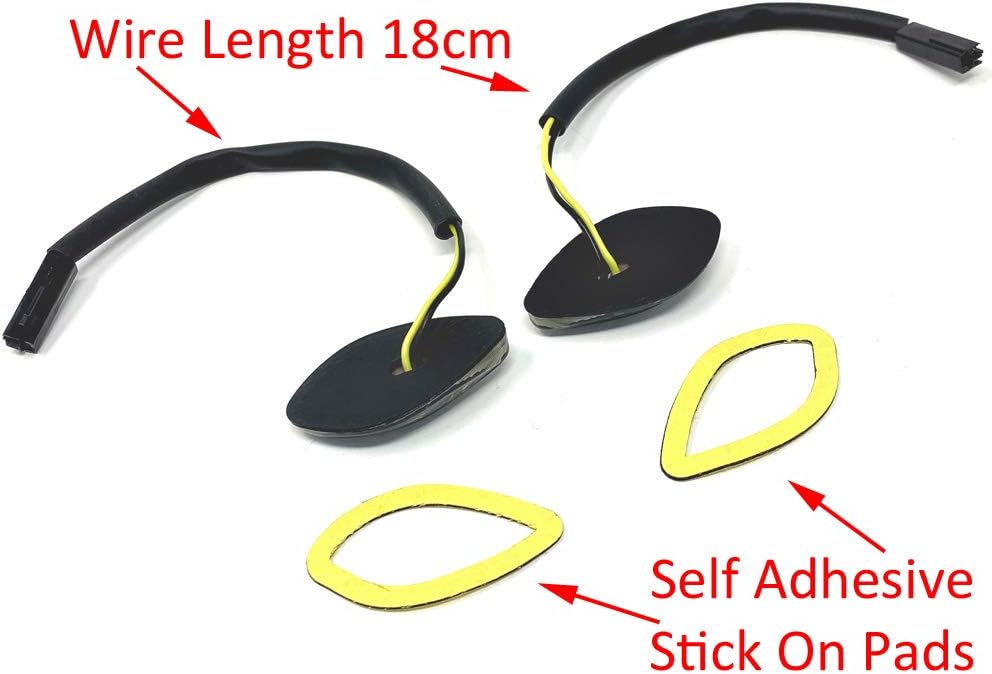 Alchemy Parts Motorbike Motorcycle Fairing/Flush Mount Tinted Lense LED Indicators Turn Signals, smoked grey - Image 4