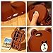 iPhone 6s Case, iPhone 6 Case, MATE Cute Cool 3D Cartoon Bear Soft Silicon Gel Protective Back Cover for Girl and Women - 4.7 inch