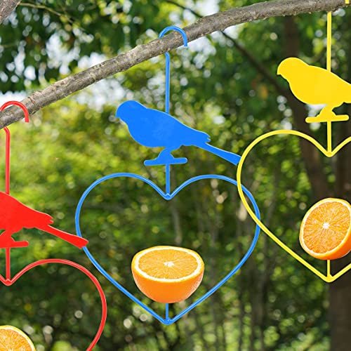 NEROSUN Hanging Oriole Birds Feeders, 3 Pack Love Shaped Birds Feeders