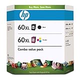 Genuine HP 60XL Black/60XL Color Club Combo Pack