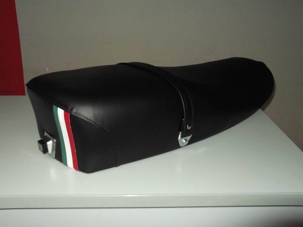 Selle Piaggio Vespa PX 125/&nbsp;150/&nbsp;Px 200/&nbsp;lML 125/&nbsp;150/&nbsp;Star 2T-4T Italie tricolore