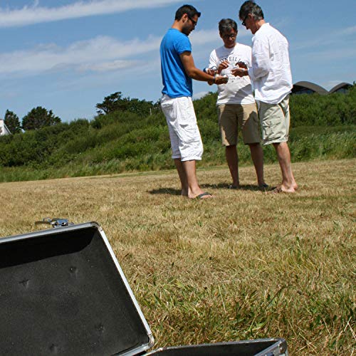 Big Game Hunters Premium 8 Kugel Boules/Petanque Set für 4 Spieler mit Rostchutz in Einer Hochwertigen Metallbox – Bild 3