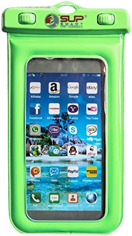 SUPSmart Waterproof Floating Case, Universal Dry Bag for Stand Up Paddle Board, Wake Boarding, Rafting, Kayaking, Swimming, Boating, Fishing, Skiing works with iPhone or Galaxy S6, Lanyard w Carabiner