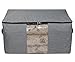 iwill CREATE PRO 91L Jumbo Polyester Storage Organizer Bag, Waterproof Household Containers for Closet, Sheves for Clothes, Sweaters, Comforters, Blankets, Light Grey