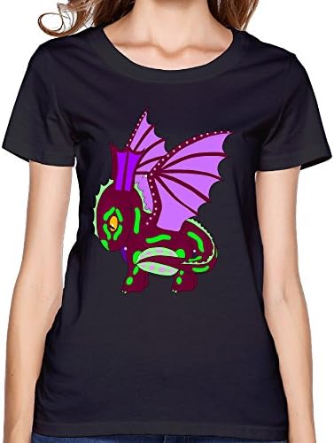 Viking Night Fury Girl Student Black Short Sleeve T Shirt