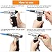 Cooking Torch, Chef Lighter Flame Gun Tool, Kitchen Culinary Refillable, Adjustable Flame and Safety Lock, Creme Brulee Torch for BBQ, Baking, DIY, Soldering (Gas Not Included)