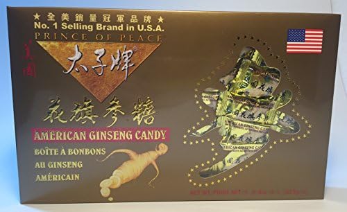 Prince of Peace Real American Ginseng Candy - in Gold Box, 8 oz (individual wrapped) (2)