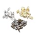Linsoir Beads Pinch Clip Clasp Bail Metal Finish Necklace Clasps Pendant Clasps 200pcs/lot 3mmX7mm Silver Plated