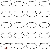 UNICRAFTALE about 30Pcs Waxed Polyester Cord Bracelets Semi Finished Bracelet Black Adjustable Bracelet Knot Rope Handmade Friendship Bracelet Braid String Bracelets for Jewelry Making DIY 31.4mm Long