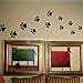 BIBITIME 22 Walking Dog Paw Wall Sticker Prints Wall Decal Home Art Decor Bear Dogs Footprints Dish Room Sticker for Nursery Bedroom Kids Room (Black, DIY)