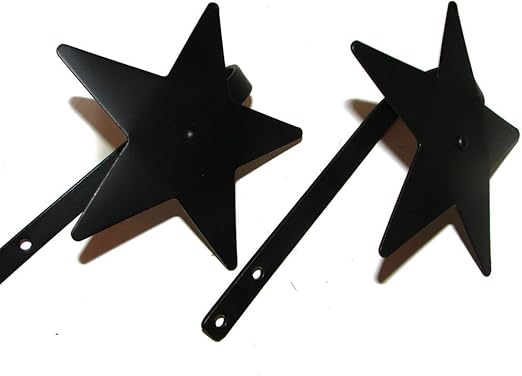 Amazon Com Curtain Tiebacks Stars Pair Amish Made Wrought Iron