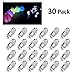 LEORX 30 White LED Paper Lantern Lights for Balloons Party Floral Decoration, Waterproof (30)