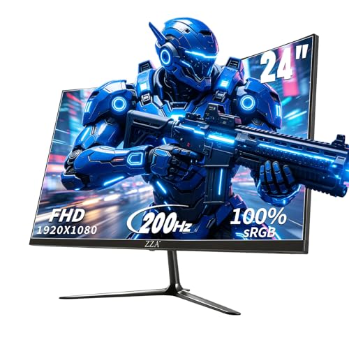 ZZA 24 Inch 200Hz Curved Gaming Monitor