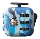 Fidget Cube Relieves Stress And Anxiety for Children and Adults (Camo Blue)