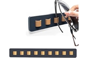 Sunglasses Organizer Wood Wall Mounted Sunglass Rack Adhesive Eyeglasses Holder Stand Eyewear Hanging Display Rack Glasses Ho