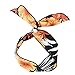 Yeshan Fashion Twist Bow Wire Leaf designs Vintage Headbands Headwrap Boho Floral Printed Rabbit ear Wire Hairbands Hair Holder Hair Accessory for Women and Girls,Pack of 9