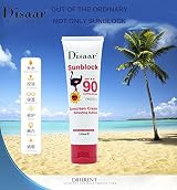 DISAAR Sunscreen Cream SPF90 Refreshing Sunblock Waterproof 100ml UVA UVB view 7