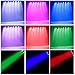 LED Par Lights, Blusmart 12 LED Disco DJ Stage Lights with Music-activated, Auto-run and DMX512 Control Mode, Different Colors Combinations of Red, Green, Blue and White, Multi-angle Rotating Holder