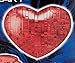 Original 3D Crystal Puzzle - Heart Red