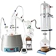 Short Path Distillation 2L, 2L Short Path with Cold Trap and 110V Stirring Heating Mantle