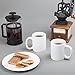 Creative Home - 85355 Creative Home Set of 6 Piece, 12 oz Ceramic Coffee Mug Tea Cup, 3-1/4
