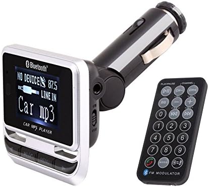 Bluetooth Music Receivers, YASOKO FM Transmitter Car Charger with Handsfree Calling Bluetooth Car Kit FM12 Mp3 Player Support TF Card FM Radio Stereo Adapter